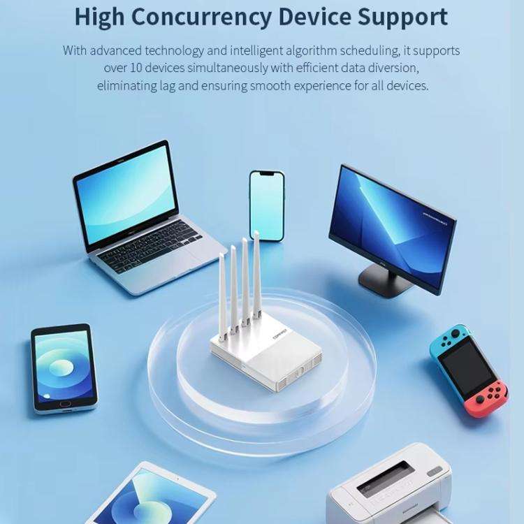 COMFAST CF-E11 Portable 4G SIM to Ethernet / WiFi Router, Plug:EU Plug(White)