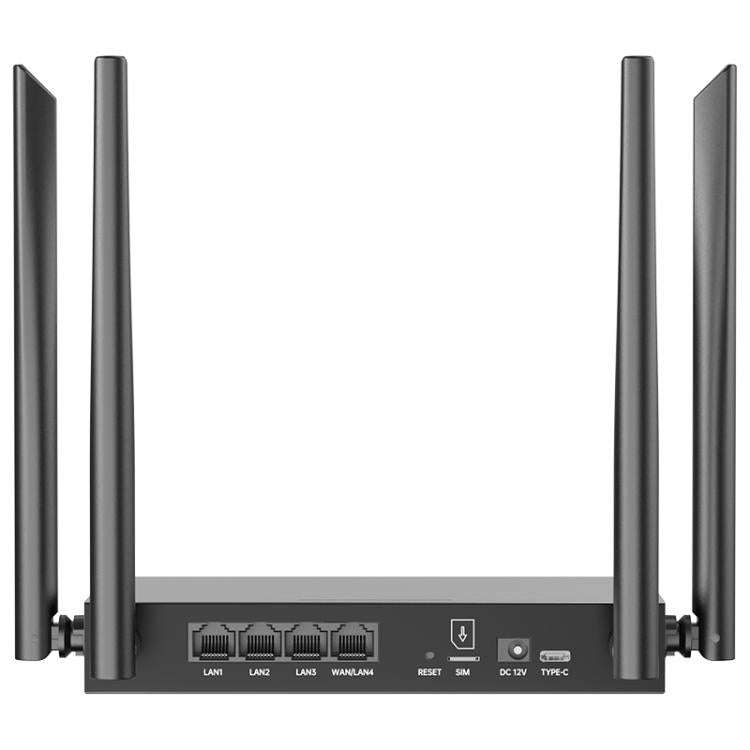 COMFAST CF-E15 Industrial Grade 4G SIM to Ethernet / WiFi Router, Plug:EU Plug(Black)