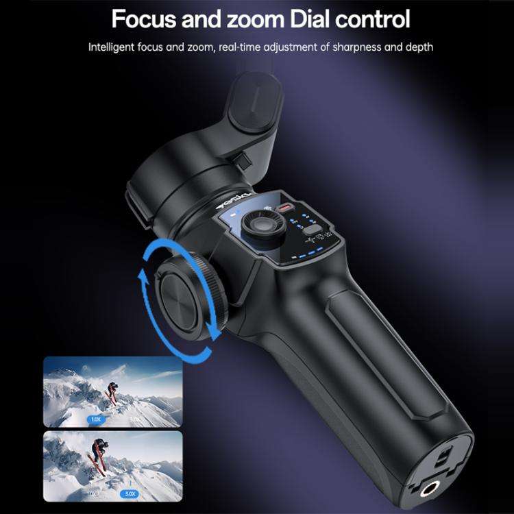 Yesido SF32 Telescopic 3-Axis Gimbal Selfie Stick(Black)