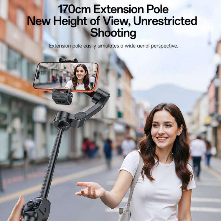 Yesido SF32 Telescopic 3-Axis Gimbal Selfie Stick(Black)