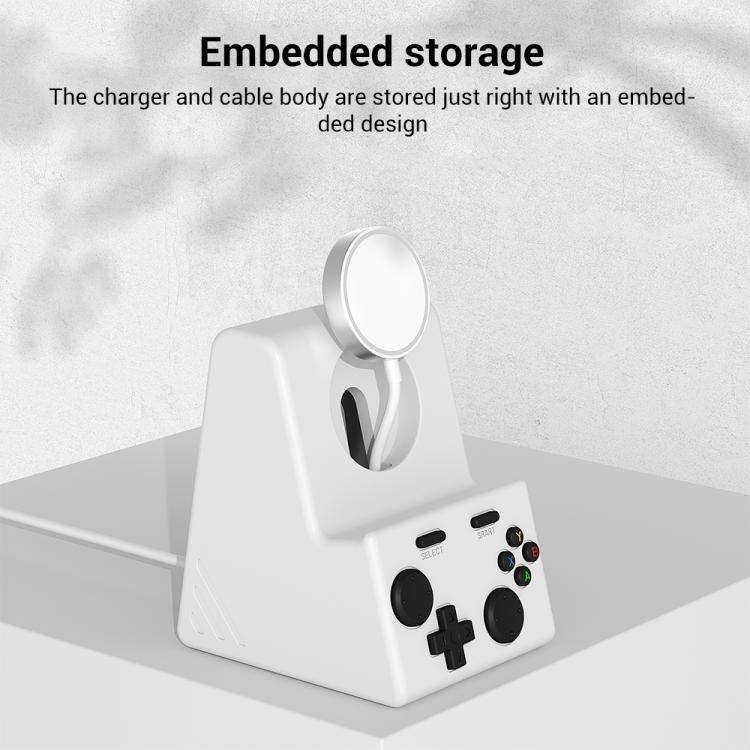 XDcase For Apple Watch Game Console Design Smart Watch Charging Stand(White)
