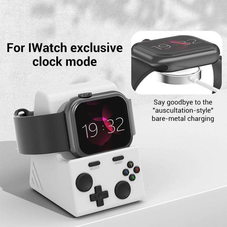 XDcase For Apple Watch Game Console Design Smart Watch Charging Stand(White)
