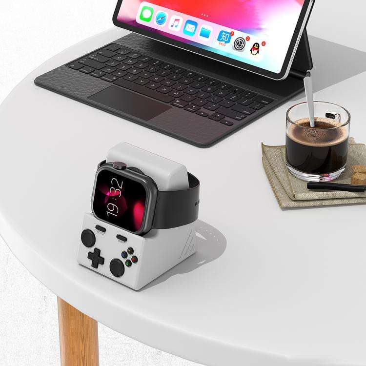 XDcase For Apple Watch Game Console Design Smart Watch Charging Stand(White)