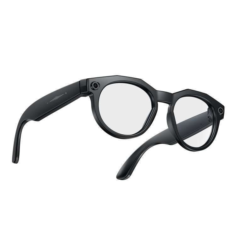 W611Pro Smart AI Glasses 8MP Camera, WIFI, AI Translation(Black Frame Anti-blue Light Lenses)