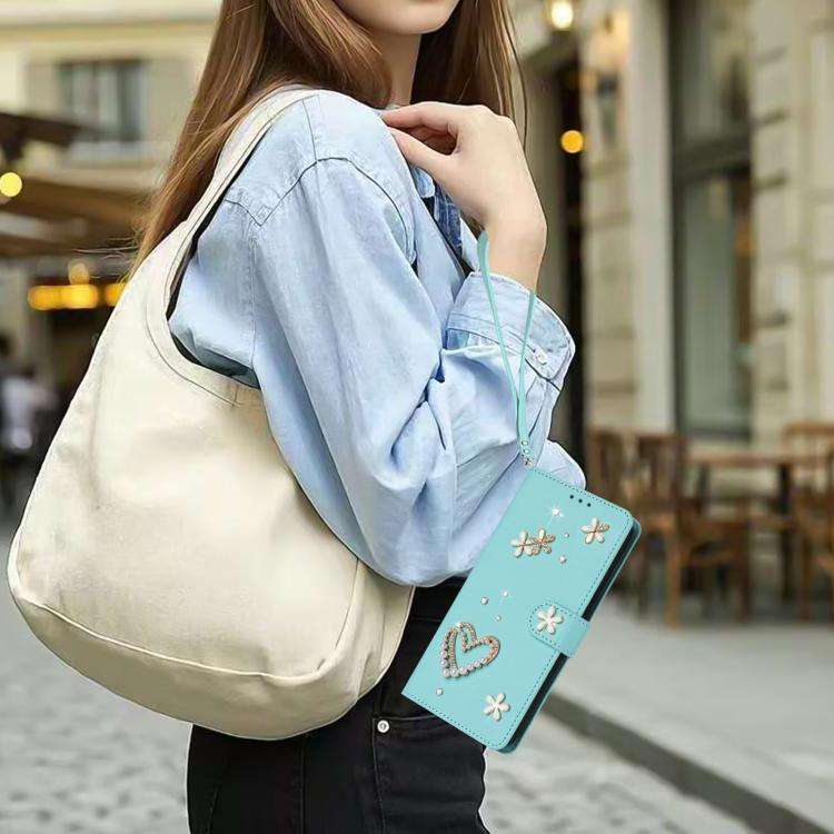 For Ulefone Note 18 Ultra/Note 18 Pro ZS01 Double-Layer Heart Floral Vegan Leather Phone Case wit...