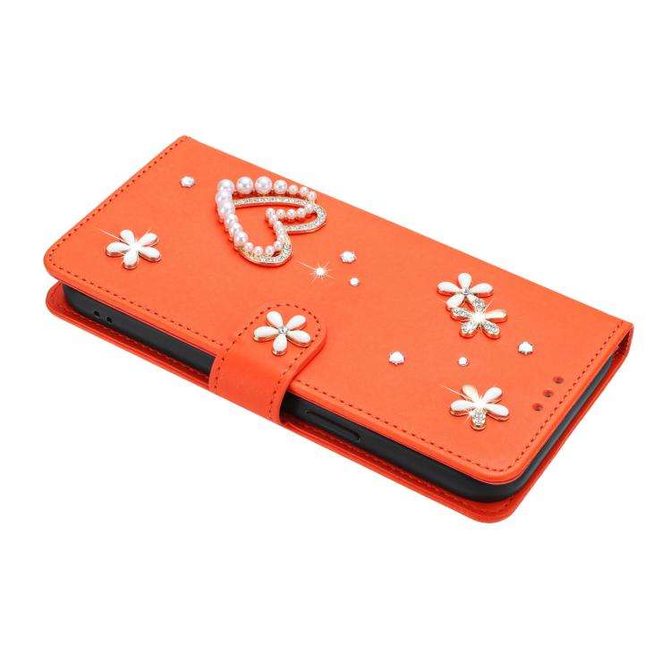 For Ulefone Note 18 Ultra/Note 18 Pro ZS01 Double-Layer Heart Floral Vegan Leather Phone Case wit...