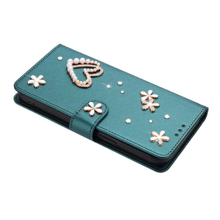 For Ulefone Note 18 Ultra/Note 18 Pro ZS01 Double-Layer Heart Floral Vegan Leather Phone Case wit...