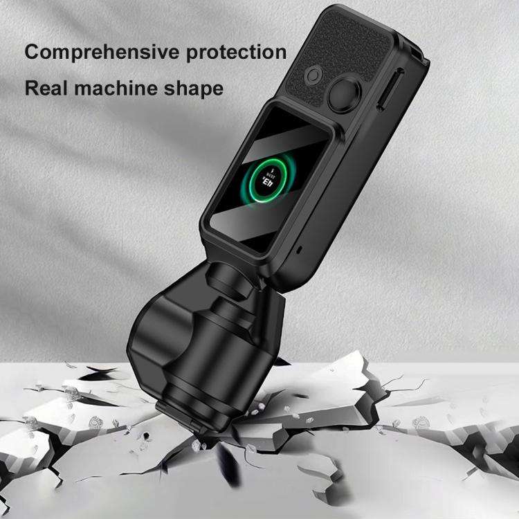 For DJI OSMO Pocket 3 GKK Gimbal Cover Screen Magnetic Full Cover with Strap(Black)