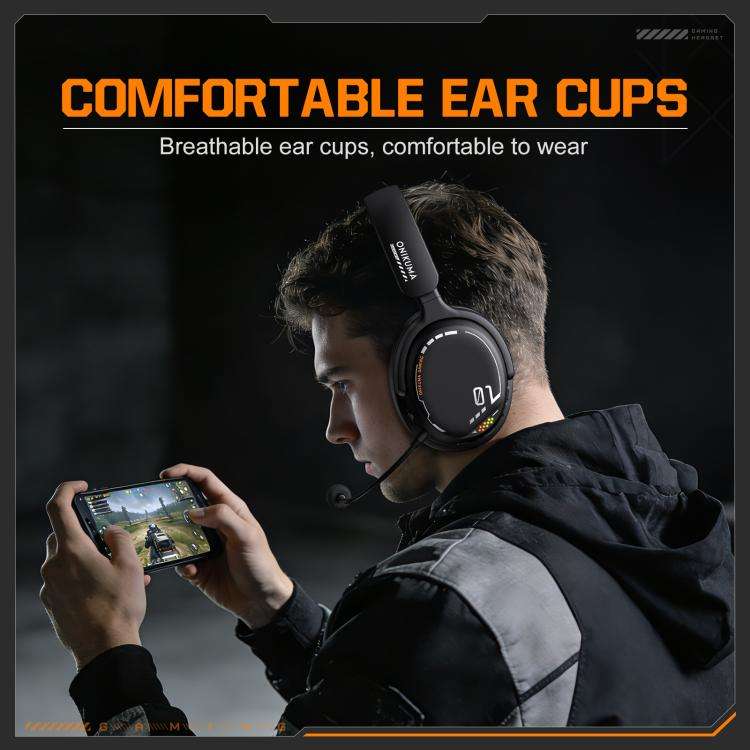 ONIKUMA GT886 Tri-mode Bluetooth 2.4G Wired E-sports Game Headset(Black)