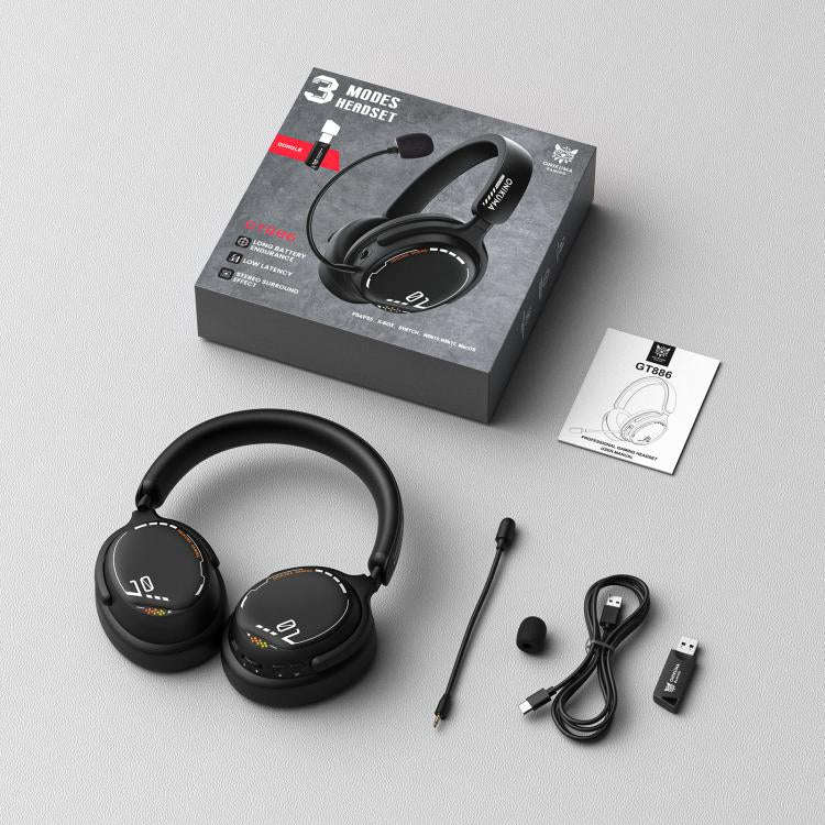 ONIKUMA GT886 Tri-mode Bluetooth 2.4G Wired E-sports Game Headset(Black)