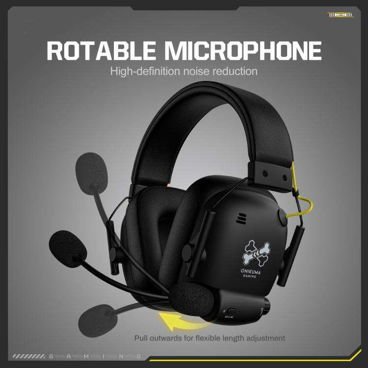 ONIKUMA GT888 Four-mode Bluetooth 2.4G Wired / Wireless Gaming Headset(Black)