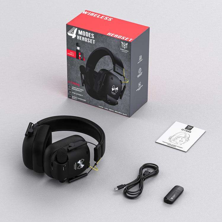 ONIKUMA GT888 Four-mode Bluetooth 2.4G Wired / Wireless Gaming Headset(Black)