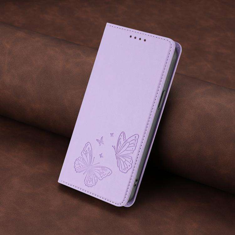 For Doogee Note 56X / Note 56X Pro Strong Magnetic Dual Butterfly RFID Vegan Leather Phone Case(L...