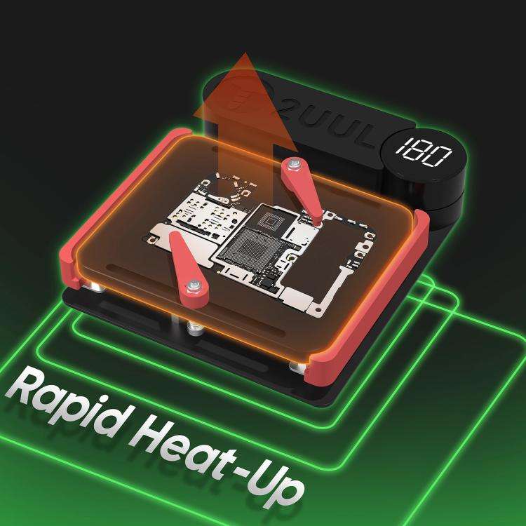 2uul PH11 Motherboard PCB Delamination Rebonding HOT-BLOCK Preheater, Plug:US Plug