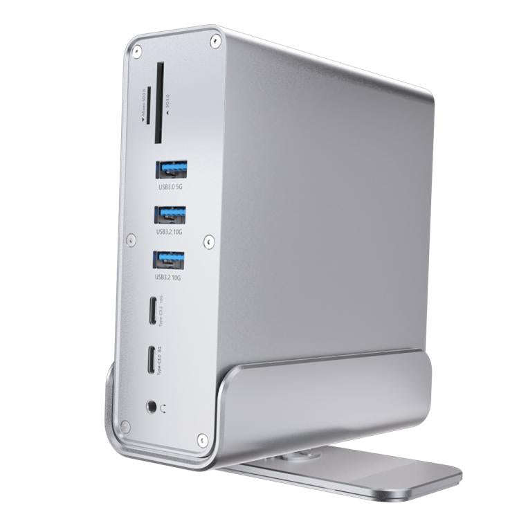 2519 15 in 1 Gigabit Ethernet Port MST Dual HD DisplayPort Desktop Vertical Type-C HUB Docking St...