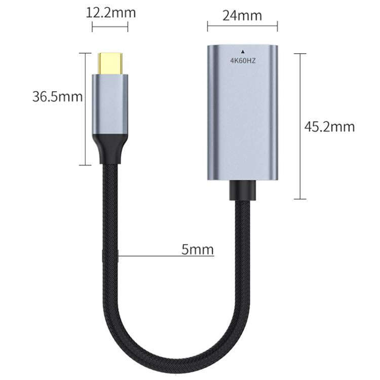 4K 30Hz USB-C / Type-C to HDMI HD Screen Mirroring Adapter Cable