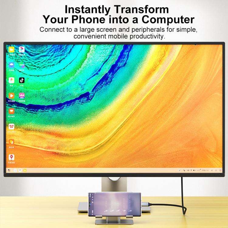 Type-C to DisplayPort 1.4 Ultra HD 8K Video Adapter Braided Cable, Length:1.5m 8K Bidirectional(B...