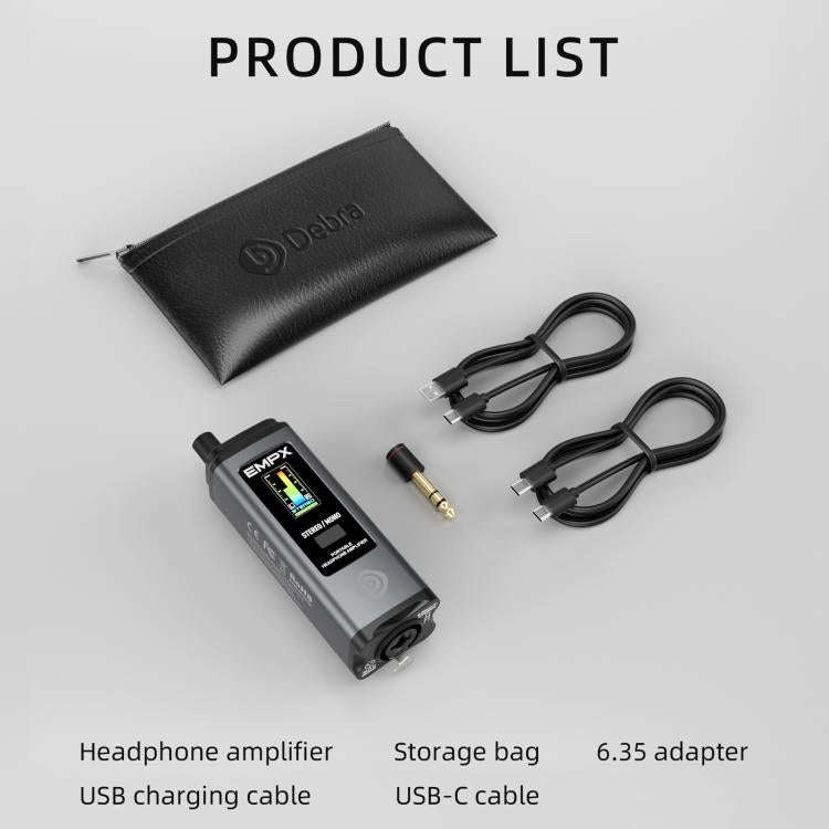DEBRA EMPX Portable Professional Monitor Headphone Amplifier(Grey)