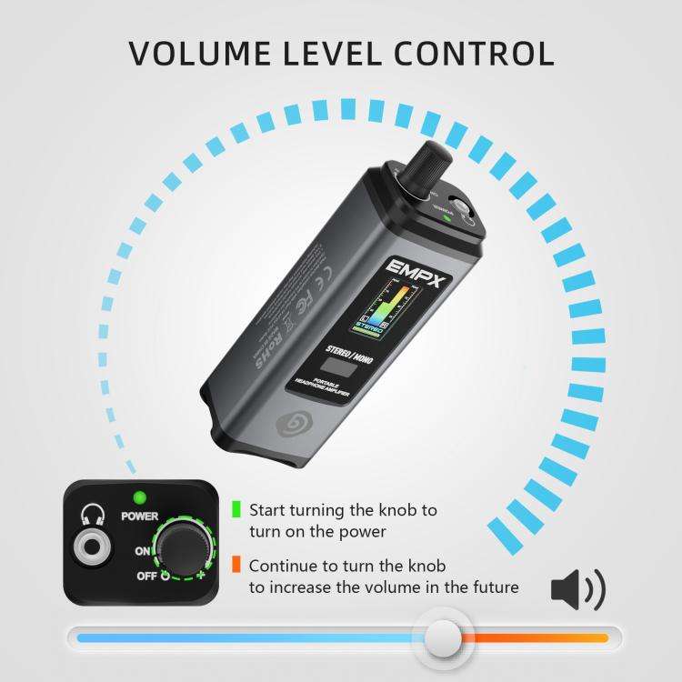 DEBRA EMPX Portable Professional Monitor Headphone Amplifier(Grey)