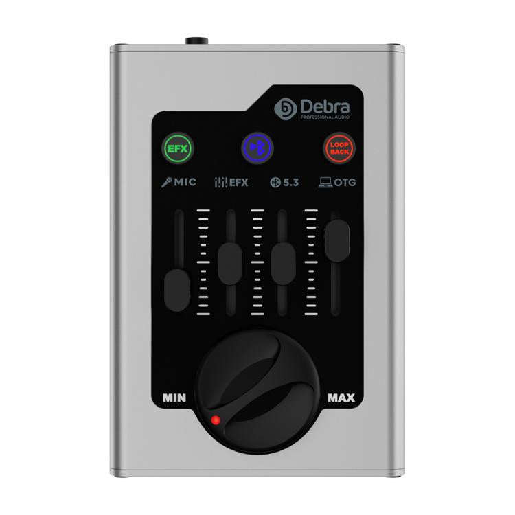 DEBRA GBA Live Recording Mini Sound Card(Silver)