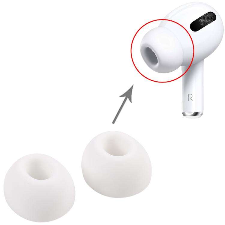 For Apple AirPods Pro / AirPods Pro 2 Silicone Ear Tips Left / Right Set, Size:M
