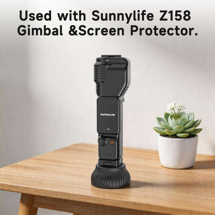 For DJI Osmo Pocket 4 / 3 Sunnylife Silicone Stand Base Car Center Console Base Desktop Stabilize...