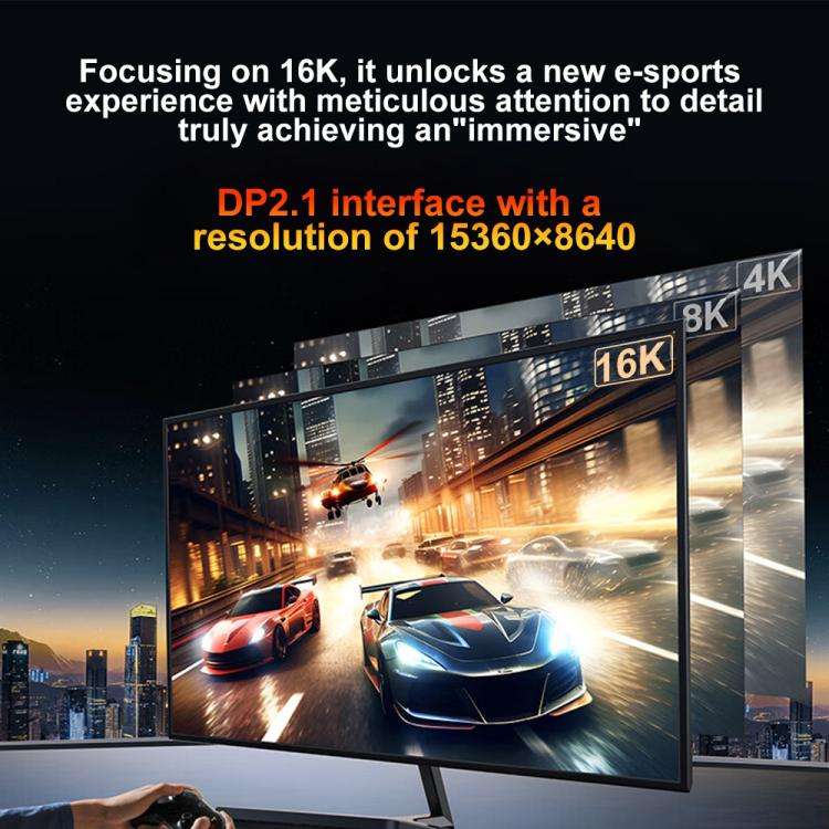 WG238 USB/Type-C to DP 16K 60HZ HD Adapter Cable, Length:2m