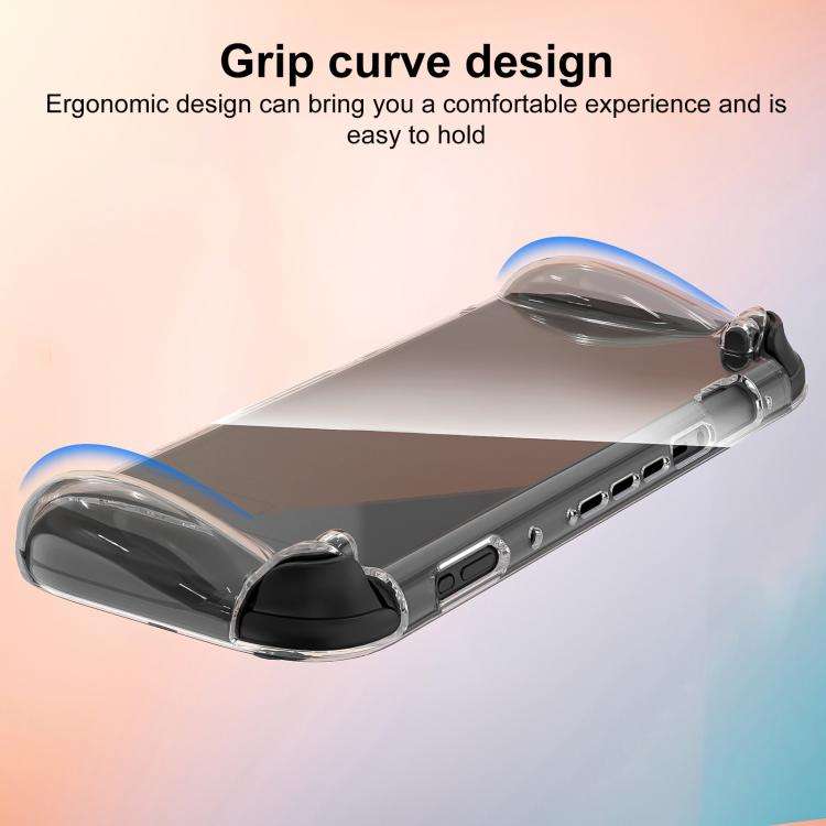 For Nintendo Switch 2 XDcase Game Console Clear TPU Protective Case(Transparent Black)