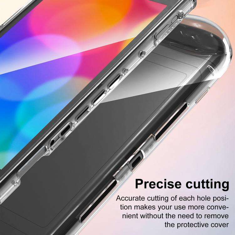 For Nintendo Switch 2 XDcase Game Console Clear TPU Protective Case(Transparent Black)