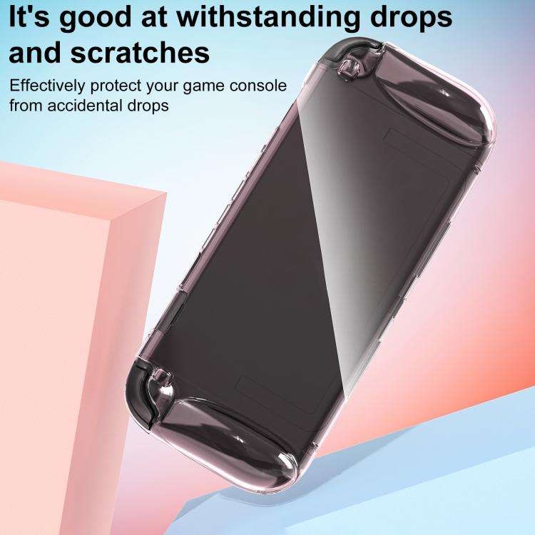 For Nintendo Switch 2 XDcase Game Console Clear TPU Protective Case(Transparent Pink)