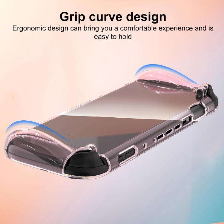 For Nintendo Switch 2 XDcase Game Console Clear TPU Protective Case(Transparent Pink)