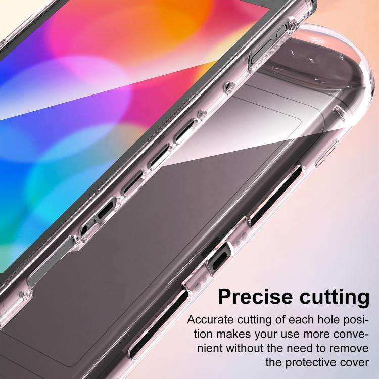 For Nintendo Switch 2 XDcase Game Console Clear TPU Protective Case(Transparent Pink)