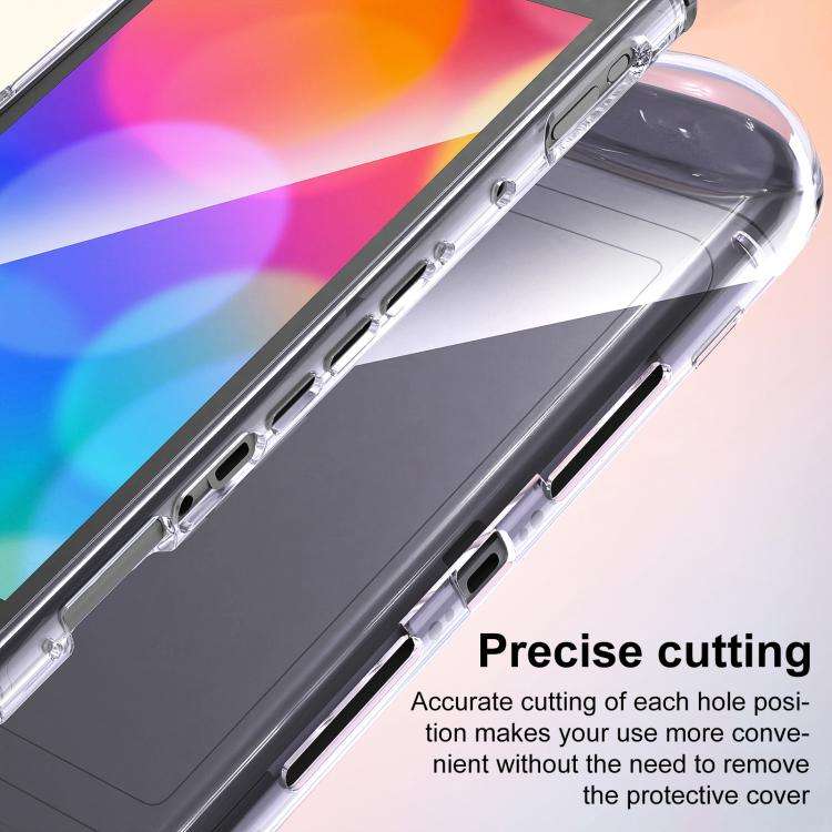 For Nintendo Switch 2 XDcase Game Console Clear TPU Protective Case(Transparent Purple)