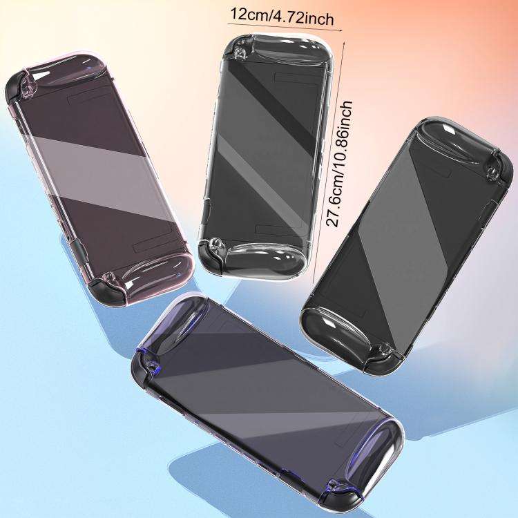 For Nintendo Switch 2 XDcase Game Console Clear TPU Protective Case(Transparent Black)