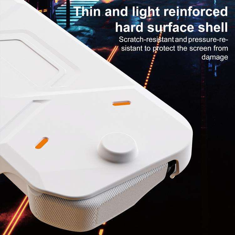 For Nintendo Switch 2 XDcase Mecha Style TPU Middle Frame & PC Front Cover Protective Case(White)