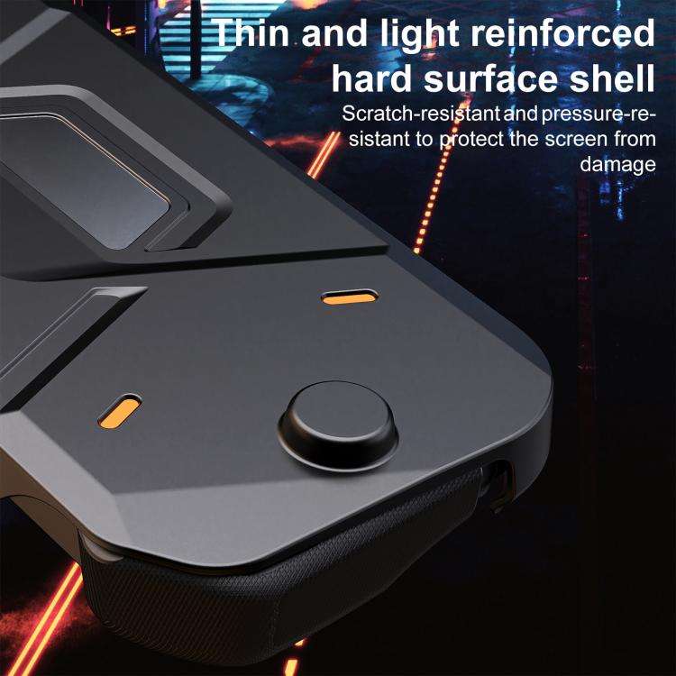 For Nintendo Switch 2 XDcase Mecha Style TPU Middle Frame & PC Front Cover Protective Case(Black)