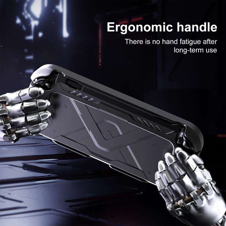 For Nintendo Switch 2 XDcase Mecha Style TPU Middle Frame & PC Front Cover Protective Case(Black)