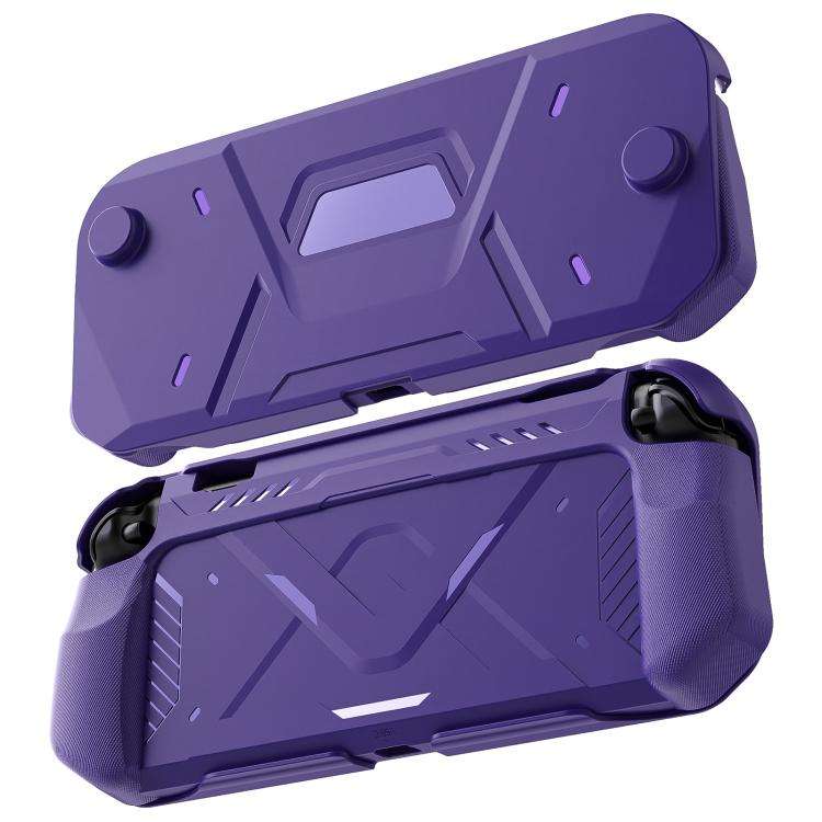 For Nintendo Switch 2 XDcase Mecha Style TPU Middle Frame & PC Front Cover Protective Case(Purple)
