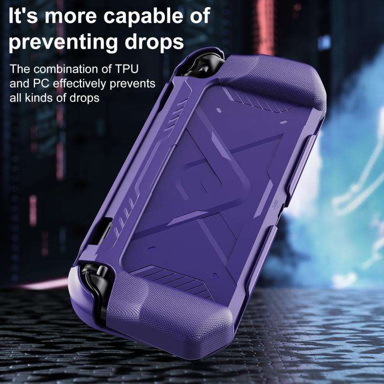 For Nintendo Switch 2 XDcase Mecha Style TPU Middle Frame & PC Front Cover Protective Case(Purple)