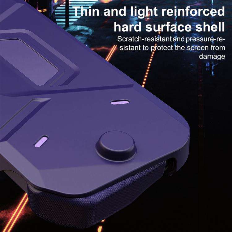 For Nintendo Switch 2 XDcase Mecha Style TPU Middle Frame & PC Front Cover Protective Case(Purple)