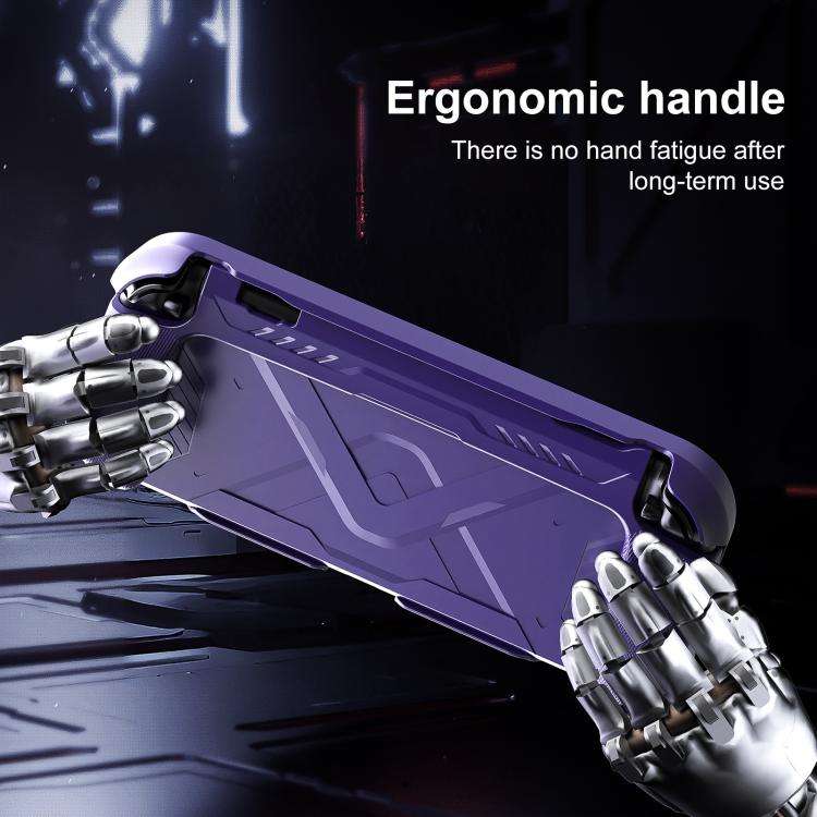 For Nintendo Switch 2 XDcase Mecha Style TPU Middle Frame & PC Front Cover Protective Case(Purple)