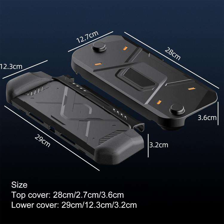 For Nintendo Switch 2 XDcase Mecha Style TPU Middle Frame & PC Front Cover Protective Case(Purple)