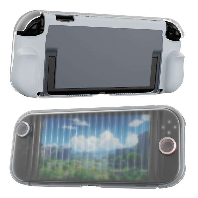 For Nintendo Switch 2 XDcase Transparent Armor Soft-Touch TPU Protective Case with Front Cover(Grey)