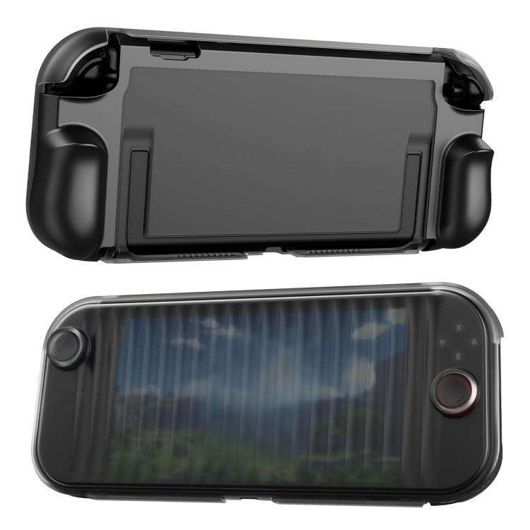 For Nintendo Switch 2 XDcase Transparent Armor Soft-Touch TPU Protective Case with Front Cover(Bl...