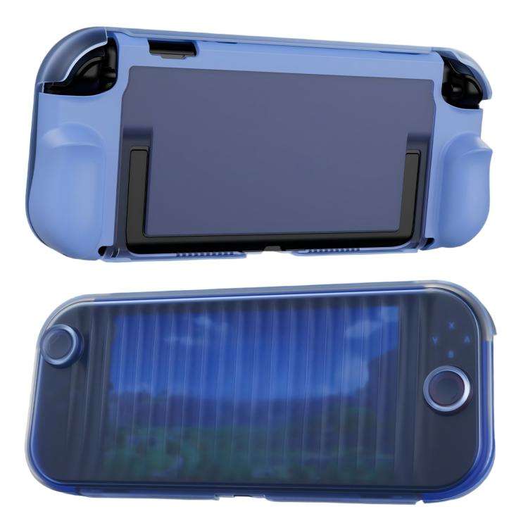 For Nintendo Switch 2 XDcase Transparent Armor Soft-Touch TPU Protective Case with Front Cover(Blue)