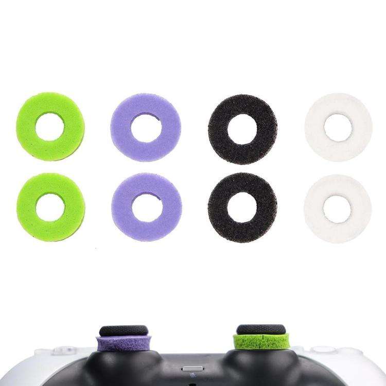 XDcase 8pcs Soft Silicone Aiming Precision Rings for PS4 / PS5 / Xbox / Switch / Google Stadia(Bl...