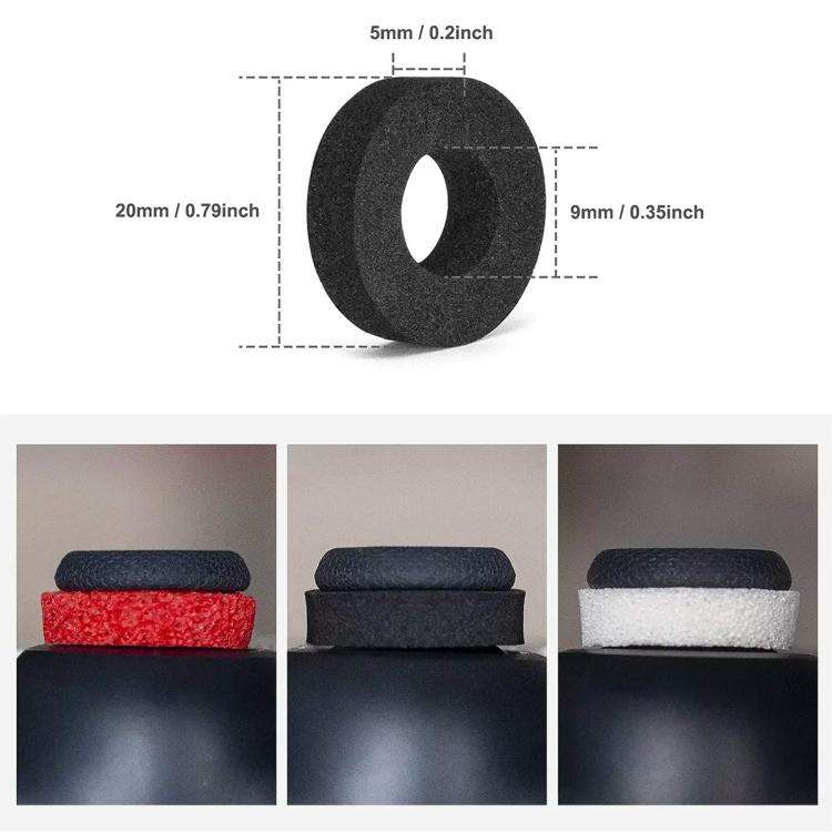 XDcase 8pcs Soft Silicone Aiming Precision Rings for PS4 / PS5 / Xbox / Switch / Google Stadia(Bl...