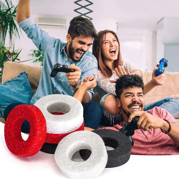 XDcase 8pcs Soft Silicone Aiming Precision Rings for PS4 / PS5 / Xbox / Switch / Google Stadia(Bl...