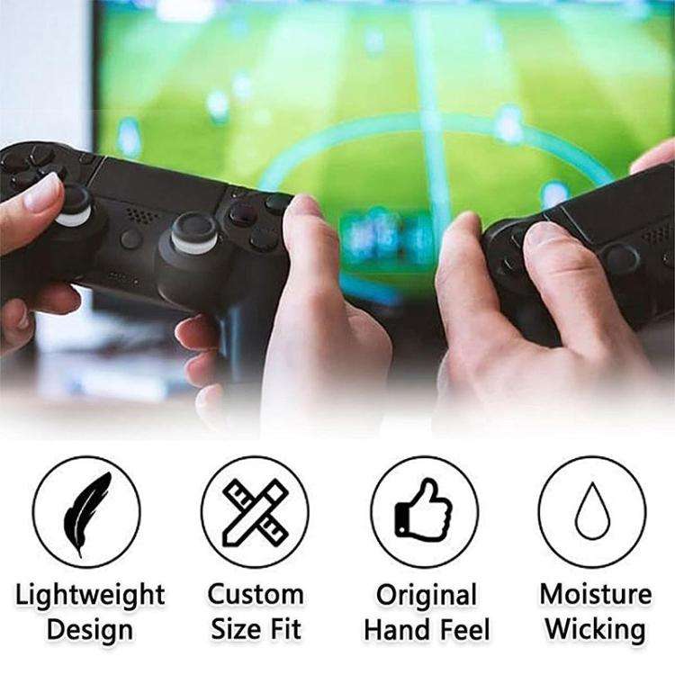 XDcase 16pcs Sponge Aiming Precision Rings for PS4 / PS5 / Xbox / Switch / Google Stadia(Black/Grey)