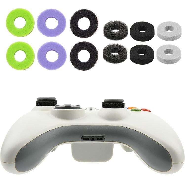 XDcase 12pcs Aiming Precision Rings for PS4 / PS5 / Xbox / Switch / Google Stadia(Green/Purple/Bl...